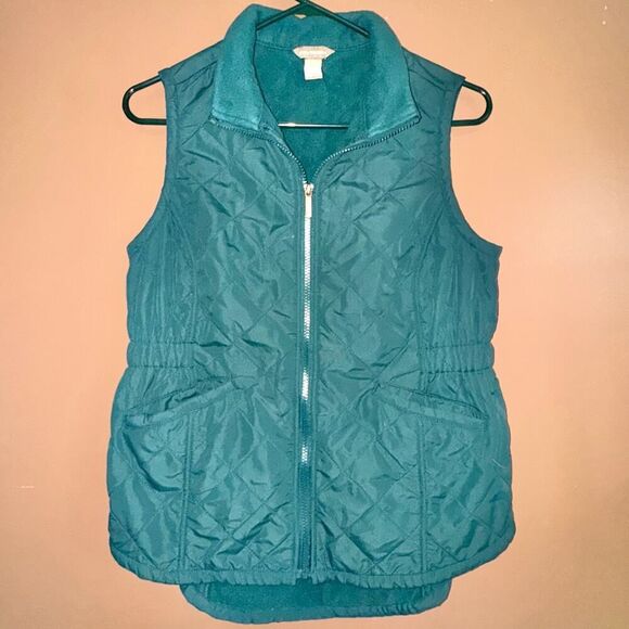 Bit & Bridle Women's Green Fleece Vest - Size Small - Picture 5 of 9